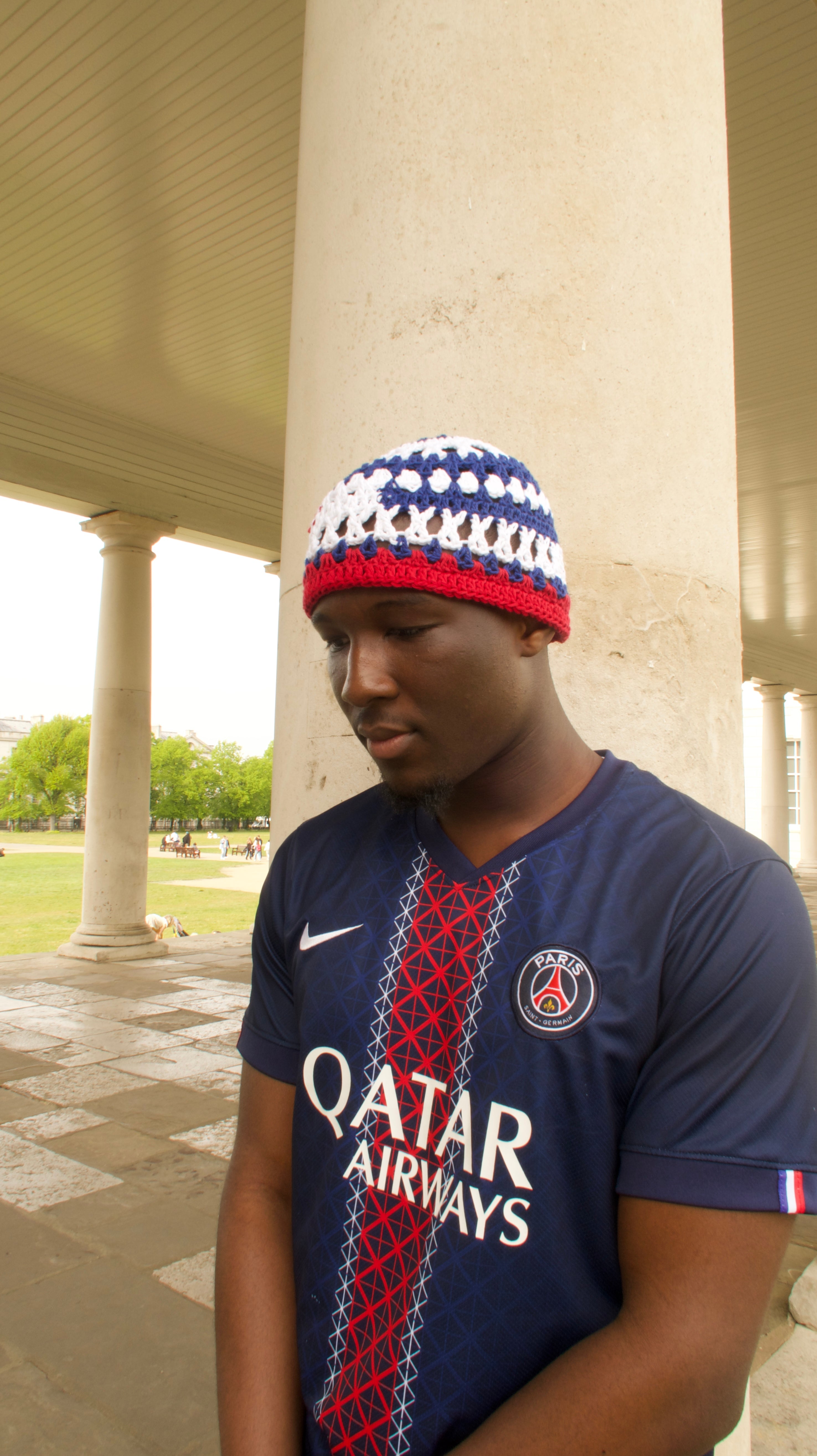 France flag skull cap