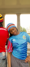 Congo flag skull cap
