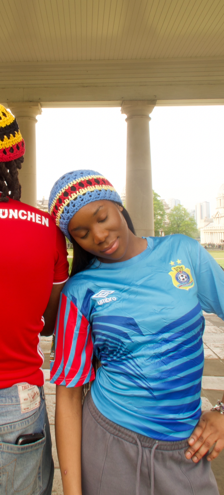 Congo flag skull cap