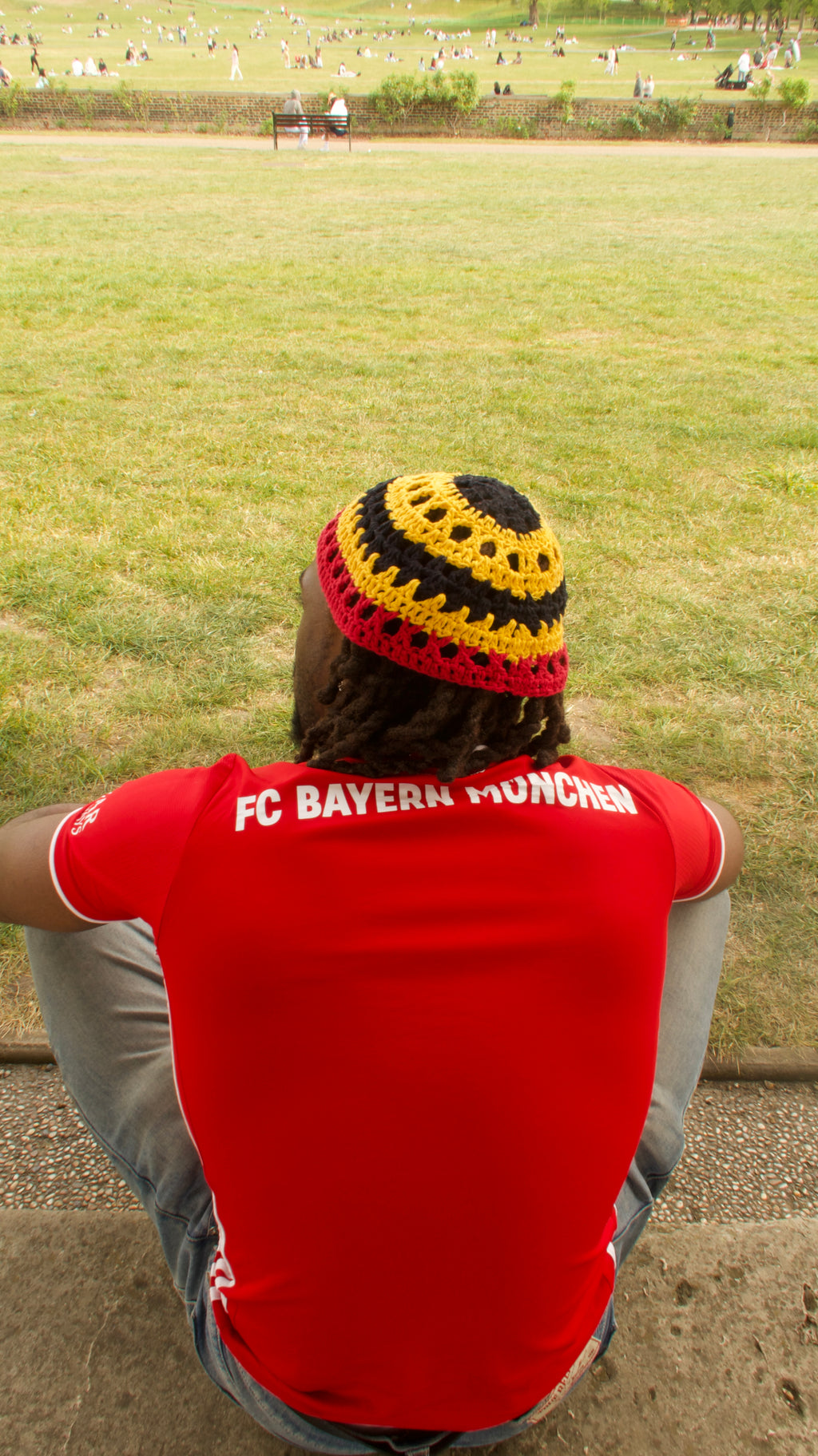 German flag skull cap