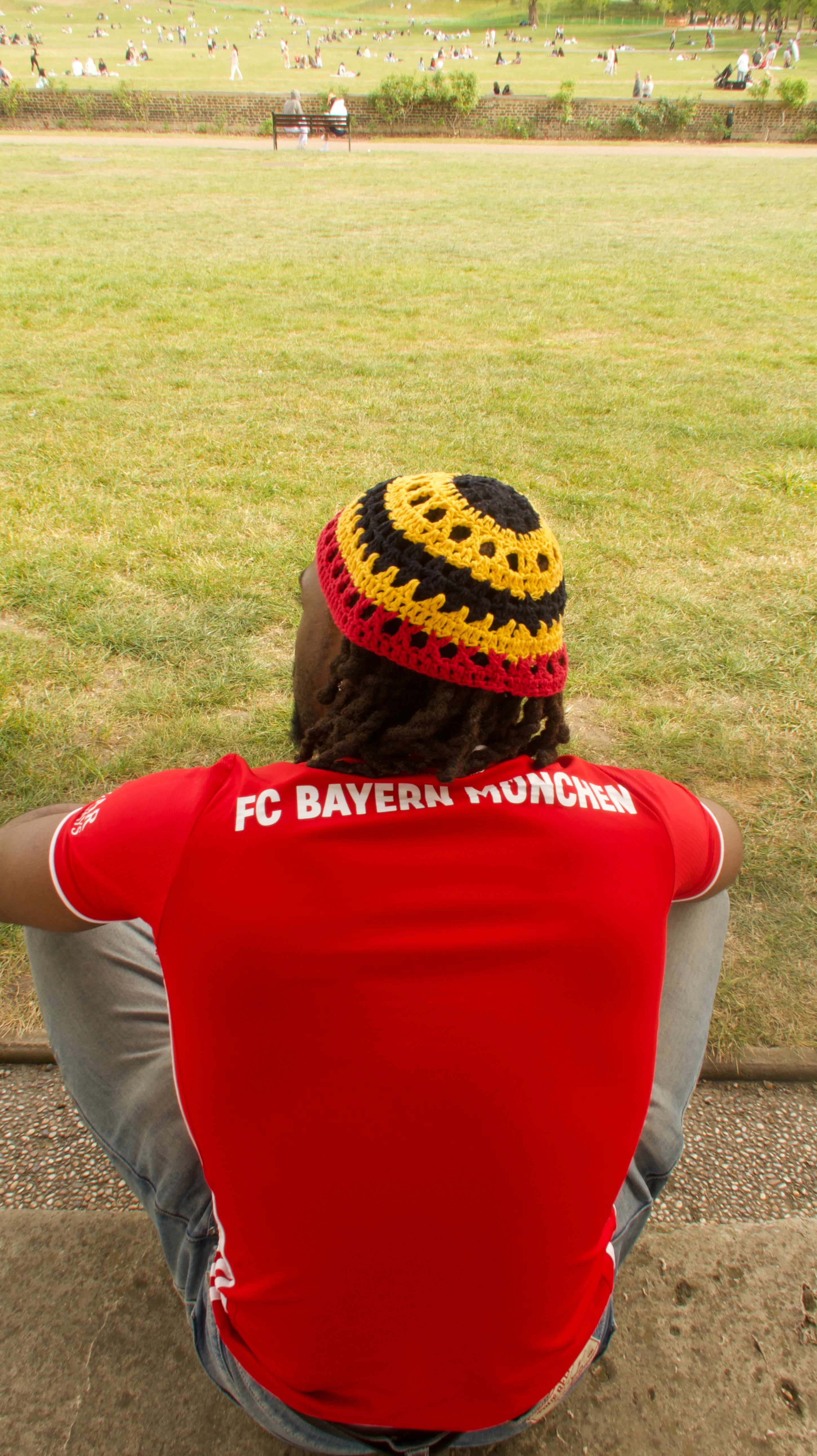 German flag skull cap