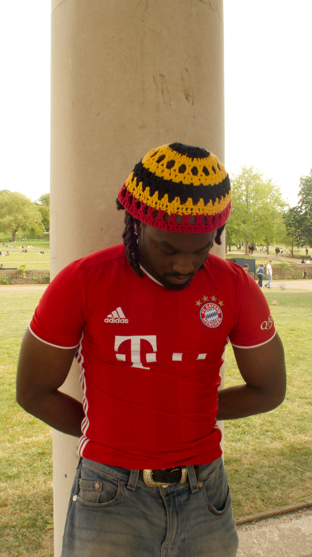 German flag skull cap