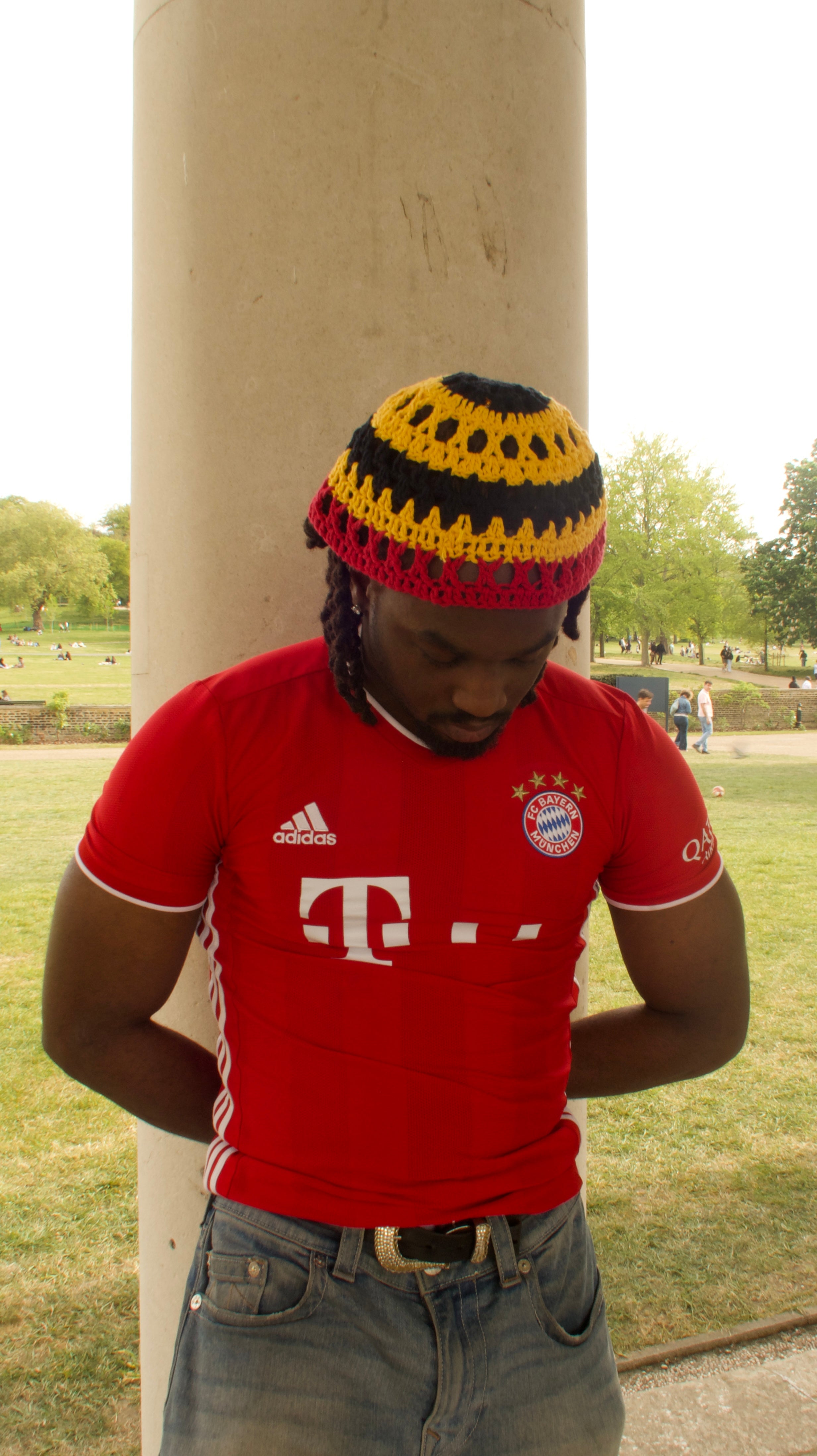 German flag skull cap