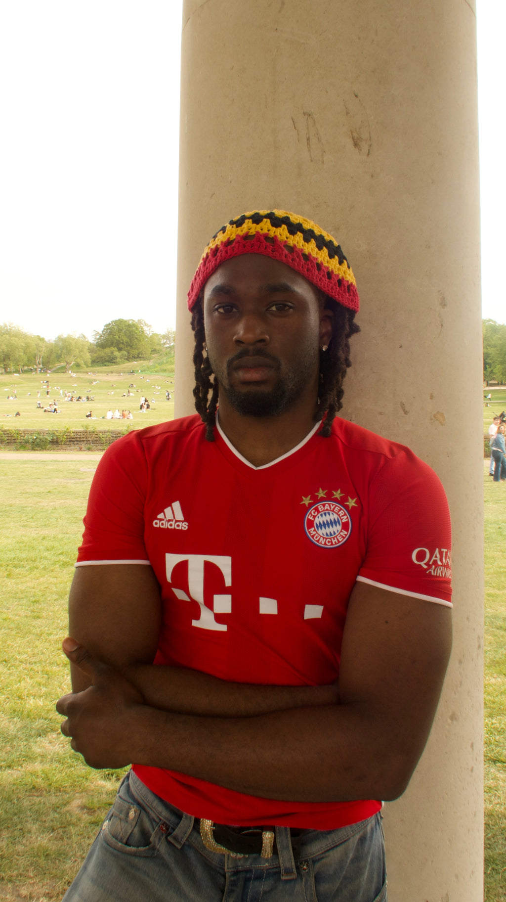 German flag skull cap