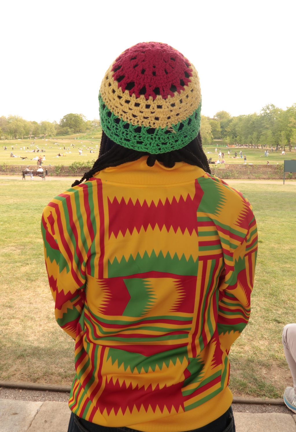 Ghana flag skull cap
