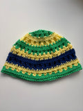 Brazil flag skull cap