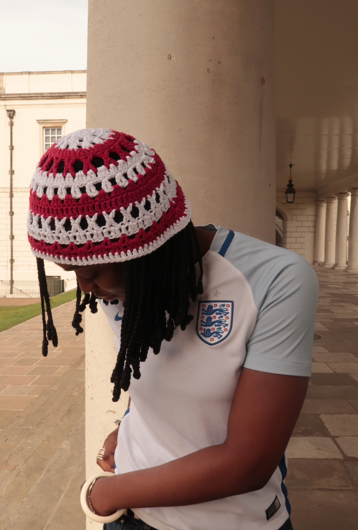 England flag skull cap
