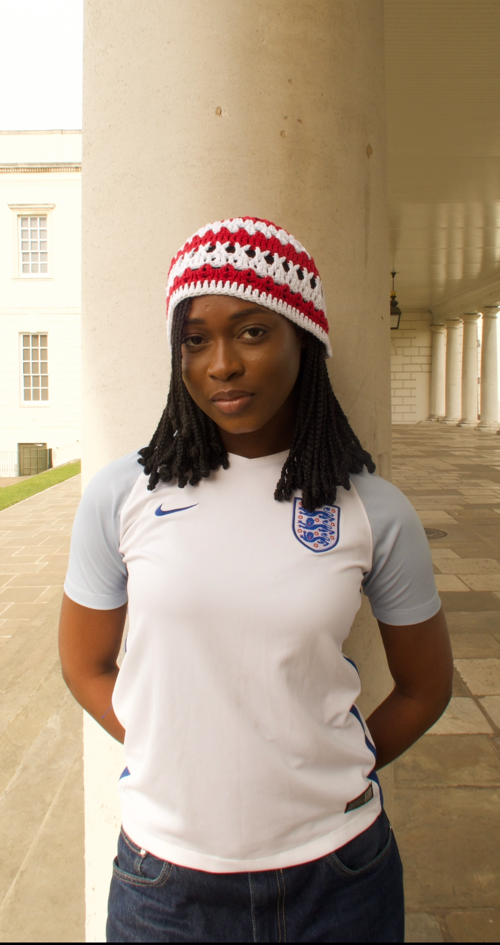 England flag skull cap