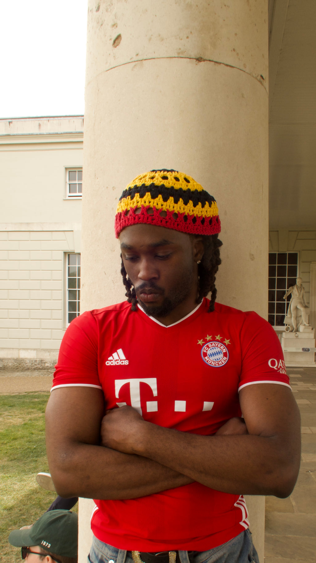 German flag skull cap